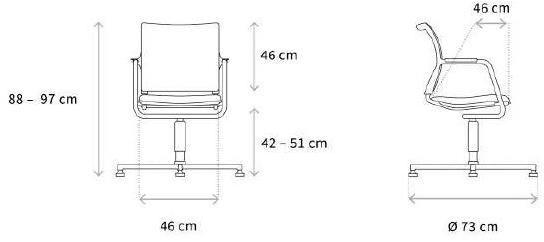 Wagner Кресло вращающееся с 4-мя спицами Ergomedic sun-id-1387736 - Вид №1
