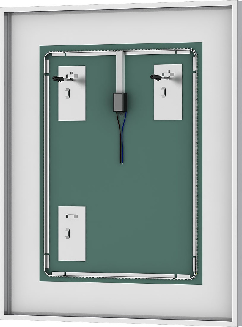 BY 2205 Зеркало в багетной раме cо встроенным LED-светильником 25,5 W EVOFORM Ledside - Вид №2