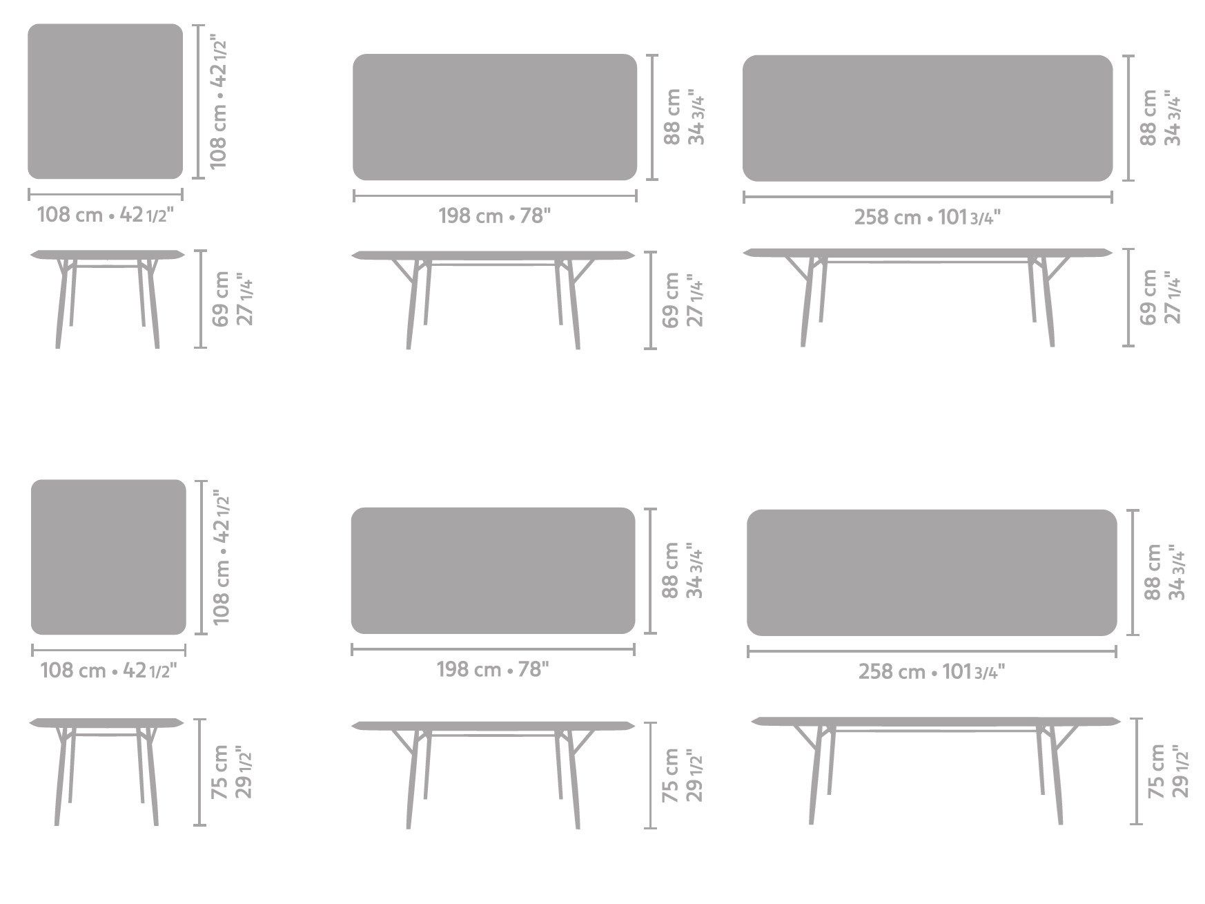 Прямоугольный обеденный стол из массива дерева Linteloo Oiseau ARCH-00138453 - Вид №6