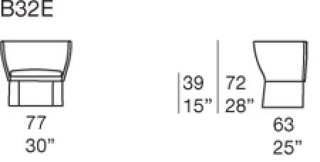 Кресло для салазок Paola Lenti Ami ARCH-00024044 - Вид №2