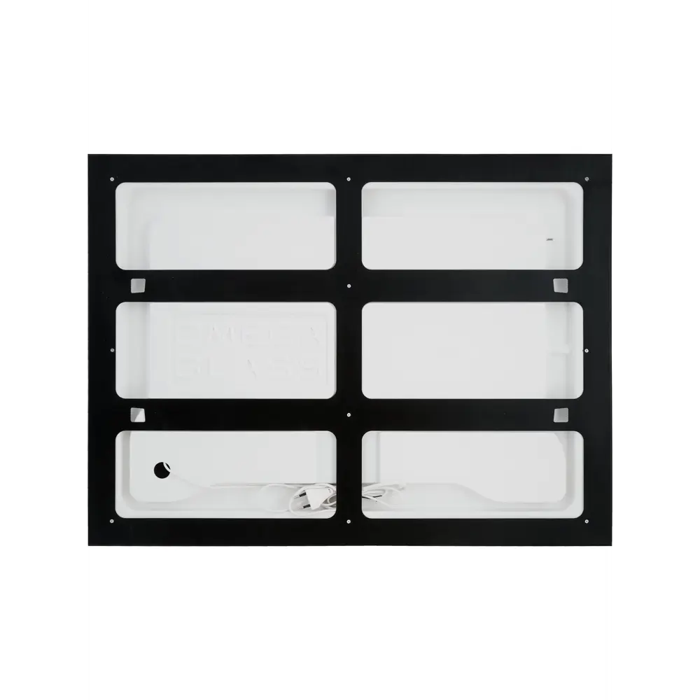 Зеркало для ванной Omega Glass Нант SD73 с подсветкой 80x60 см прямоугольное STLM-2053189 - Вид №3