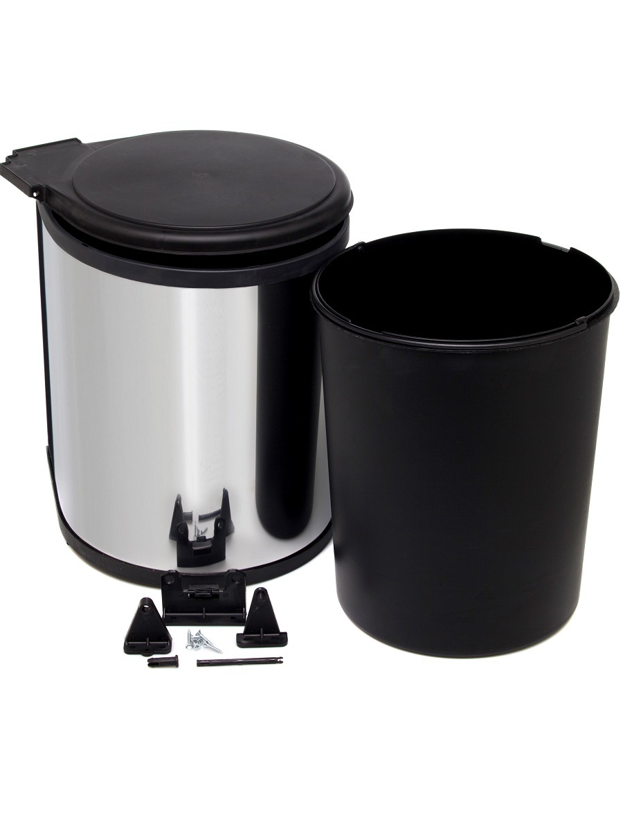 Ведро для мусора на дверцу шкафа Delta 350/13 Black NAVAKO 10004 - Вид №1