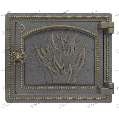 Дверка каминная Везувий ДТ-3 (бронза) 4358