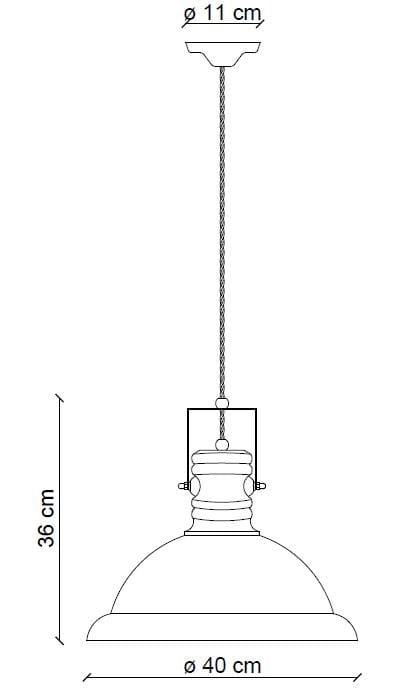 Регулируемый керамический подвесной светильник FERROLUCE Industrial ARCH-00054329 - Вид №3