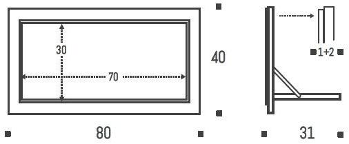 AMBIVALENZ Книжный шкаф из фанеры Fläpps shelf 80×40-1 Fl030003 - Вид №2