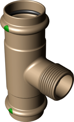 281 328 Модель 2217.1 Трубопроводные системы  Sanpress  Тройники Santreyd  - Вид №2