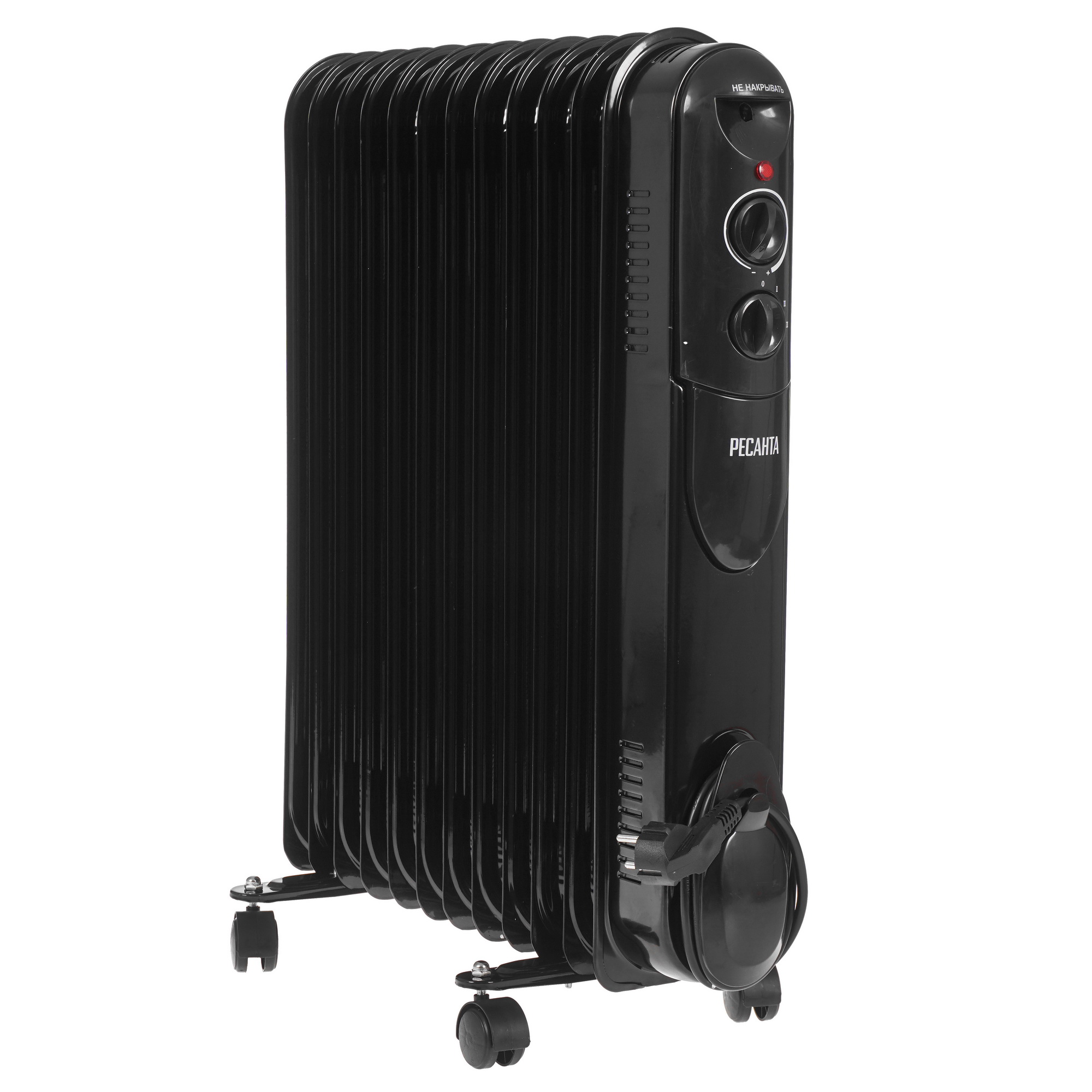 5301973 Масляный обогреватель Ресанта ОМПТ-12НЧ черный STDN-0086367