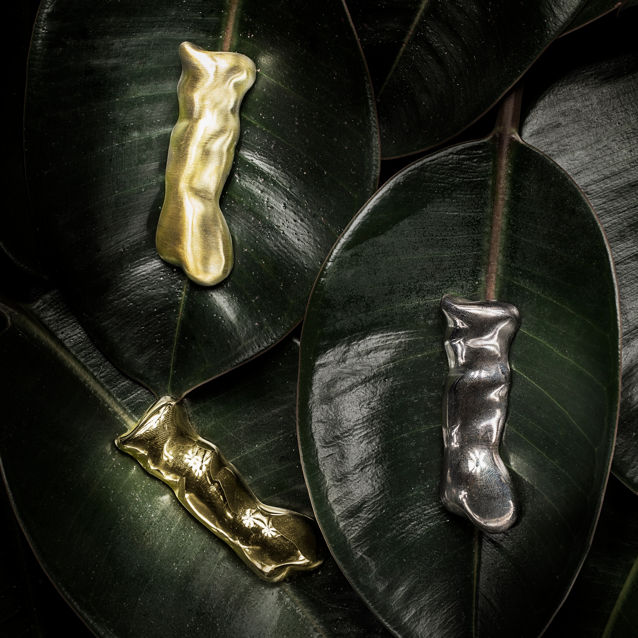 EA1014 PullCast Ручка ящика NOUVEAU Полированная латунь  - Вид №5