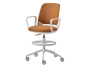 Регулируемая высота ткани поворотный офисный стул с подлокотниками