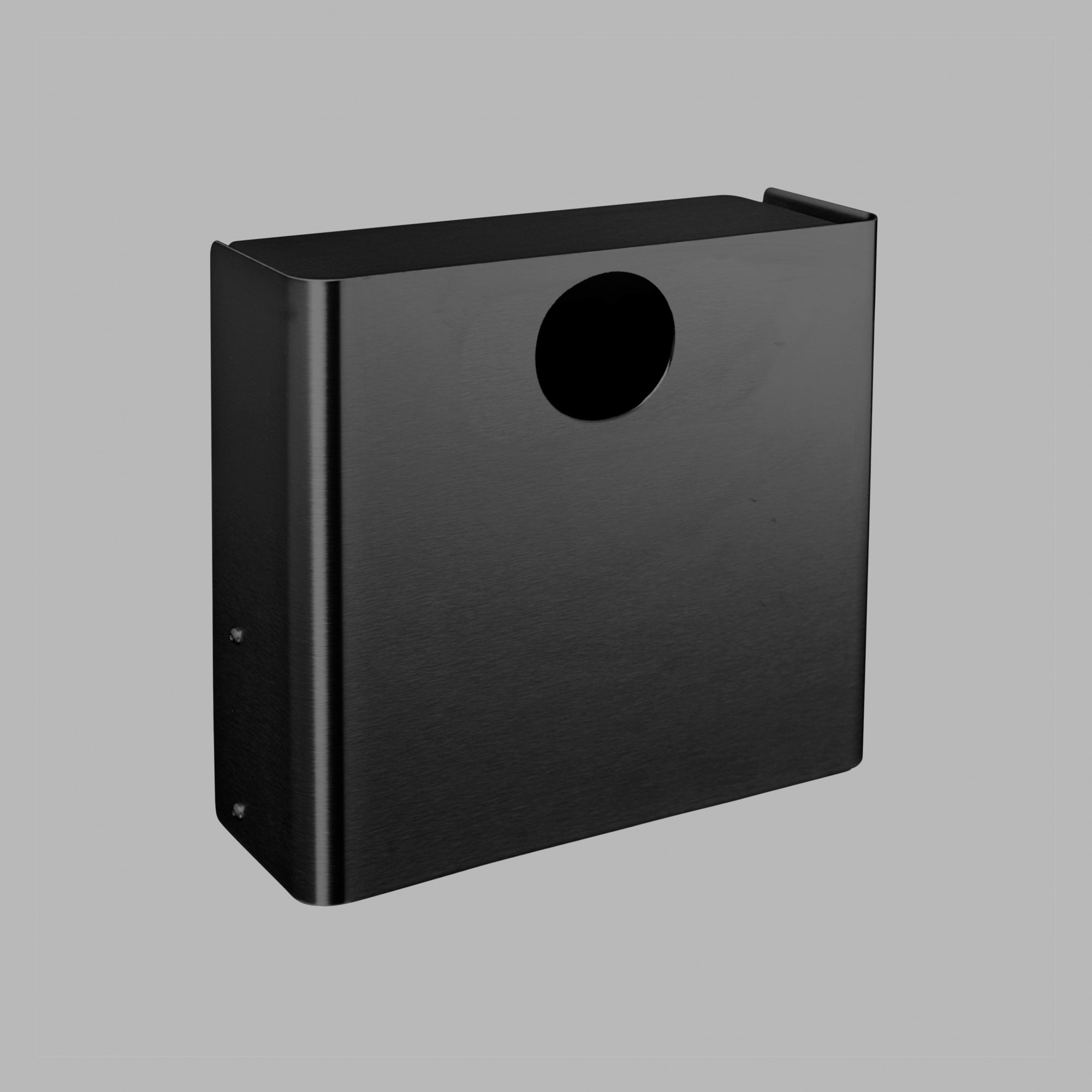 147097P4100 Мусорный бак с круглым отверстием - Древесный угольd line Knud Holscher 