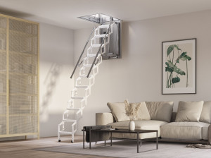 Оцинкованная сталь моторизованная выдвижная лестница