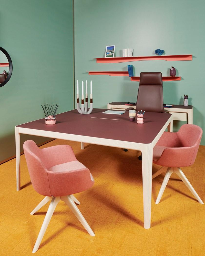 Cider Edition Квадратный стол для переговоров с системой управления кабелями I-land sun-id-1384546 - Вид №3