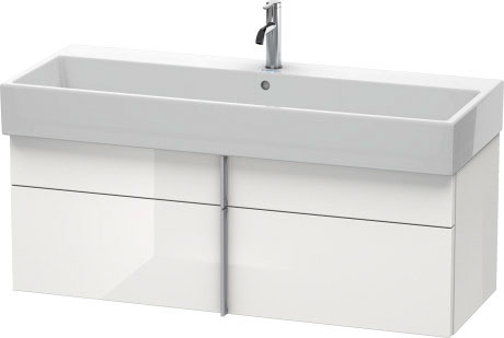 VA650908989 Тумбочка подвесная Vero Air #VA6509 1184 x 431 мм Фланелево-серый глянцевый лак Duravit - Вид №2