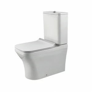 Контейнер с регулируемым выходом C / C "без ободка" Комплект с задним левым входом бачка 4,5 / 3 л  Forma oval NOKEN 100274950  WHITE