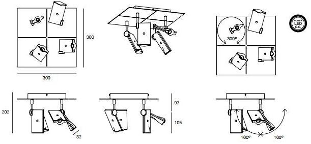 Milan Iluminacion Алюминиевый светодиодный потолочный светильник Besson sun-id-1514658 - Вид №2