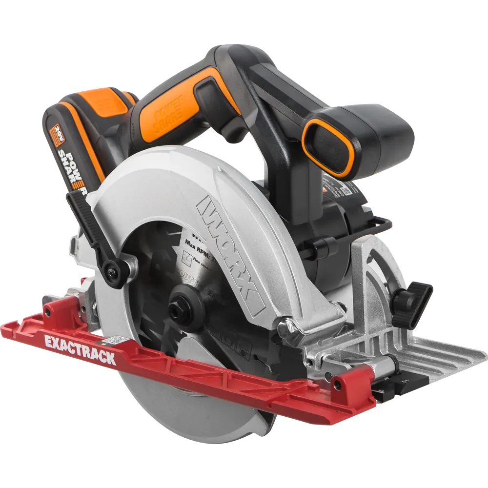 Циркулярная пила аккумуляторная Worx WX530, 165 мм, 20 В Li-ion 2 Ач 82348138 STLM-2018113 