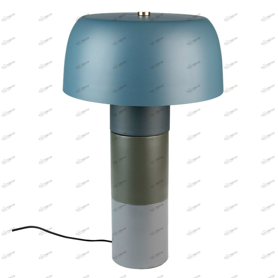 Лампа настольная Muras Tricolore, голубая White Label Living 5200073