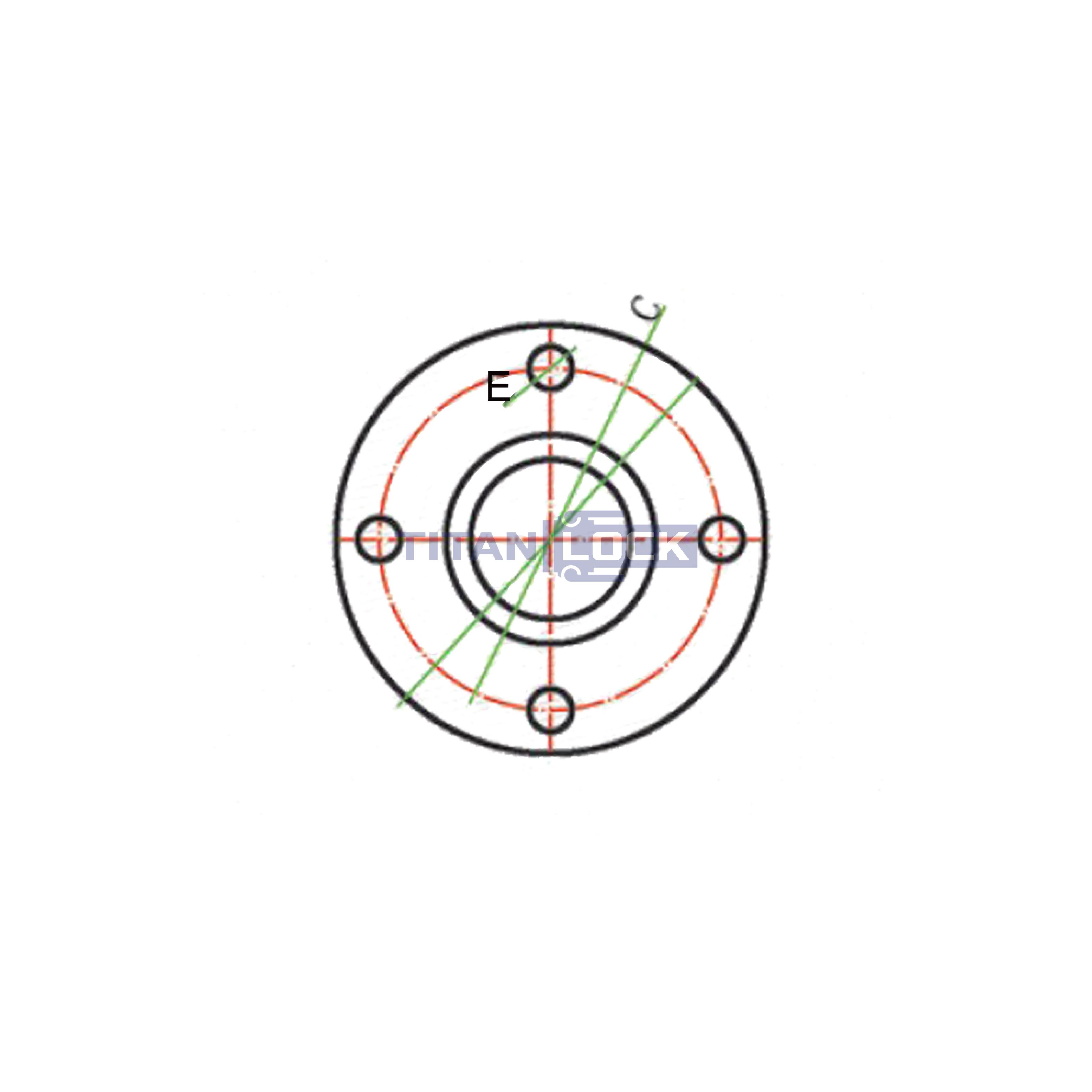 Камлок нержавеющий тип FA, ниппель с фланцем 1 1/2", AISI316, TL150FASS TITAN LOCK  - Вид №1