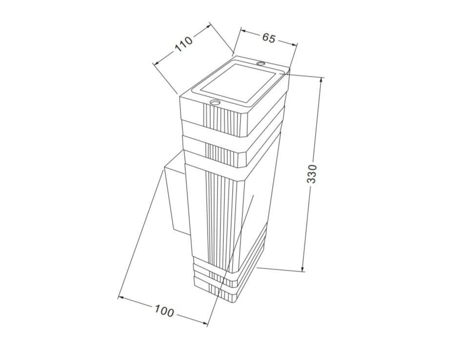 Алюминиевый наружный настенный светильник Maytoni Unter den Linden ARCH-00071883 - Вид №4
