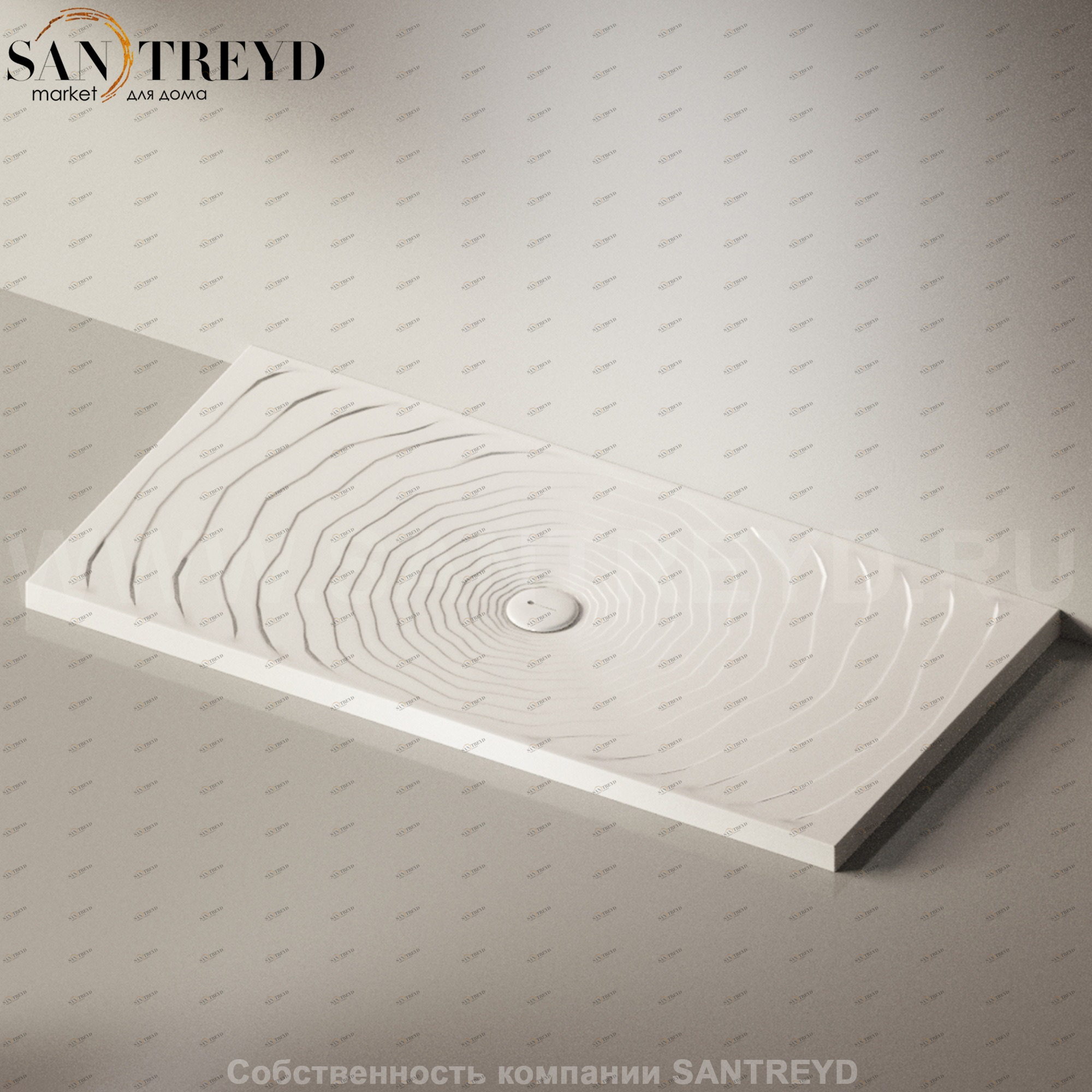 Flaminia WATER DROP Душевой поддон 160 см белый DR8016.9016 Ceramica Flaminia DR80169016