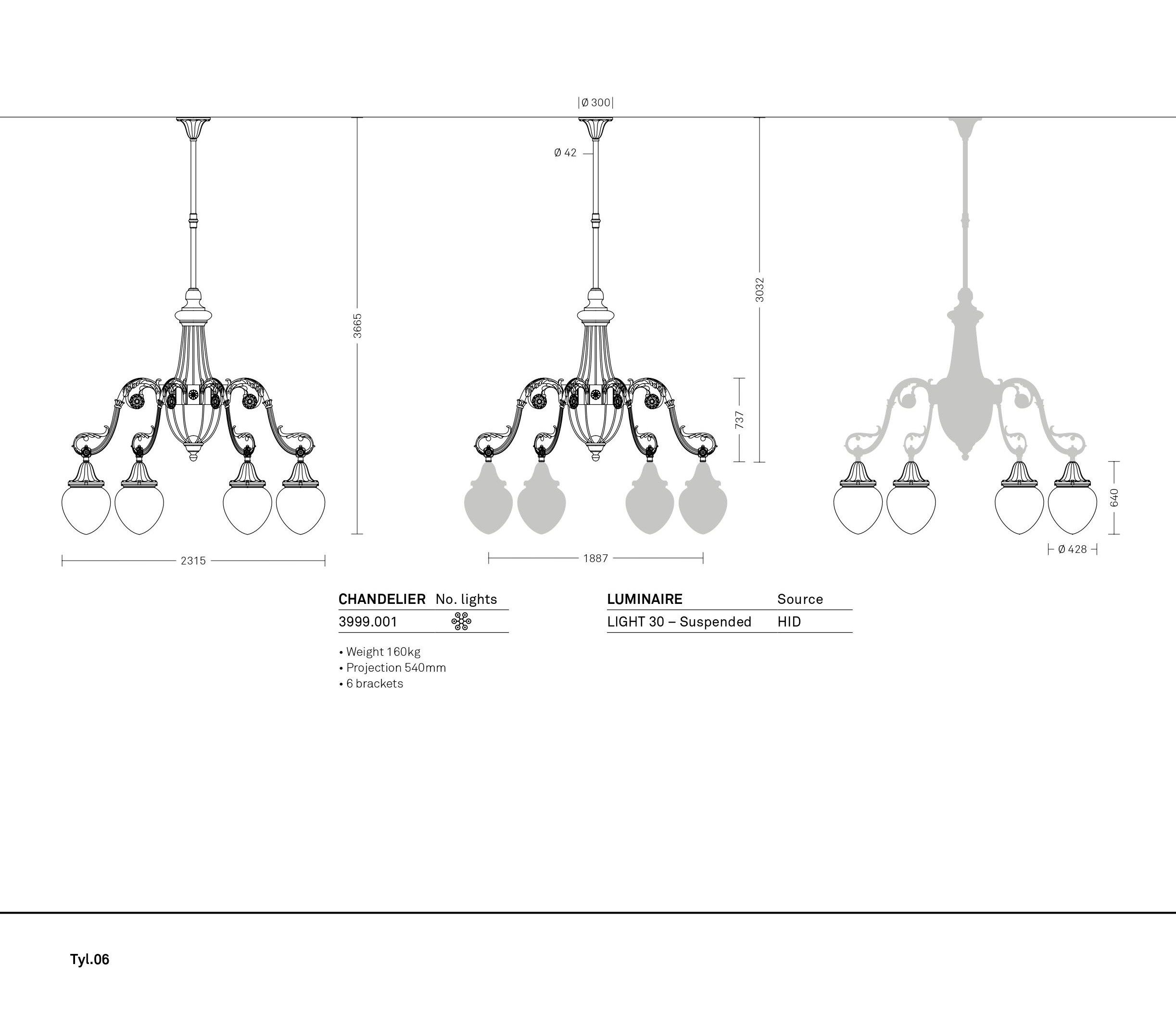 Открытый галогенный подвесной светильник Neri Tyl ARCH-00150309 - Вид №14