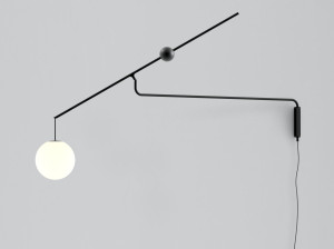 Стеклянный настенный светильник