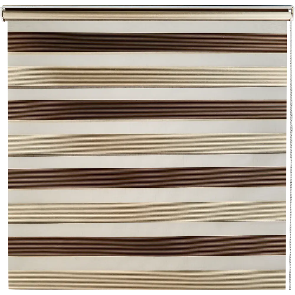 Штора рулонная день-ночь Порто 55x160 см коричневая MIAMOZA STLM-2188987