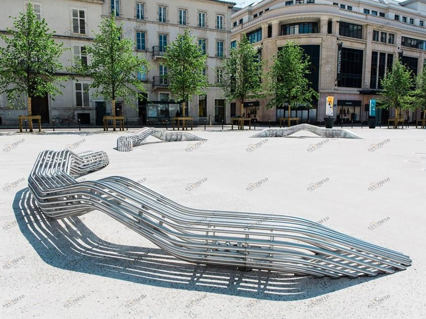 CYRIA Скамья со встроенным освещением без спинки Bw# sun-id-1488706