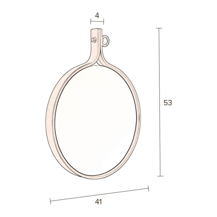 Зеркало Attractif, 41 см Dutchbone 8100005 - Вид №5