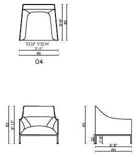 ENNE Кресло из ткани с подлокотниками Curve sun-id-1377975 - Вид №1