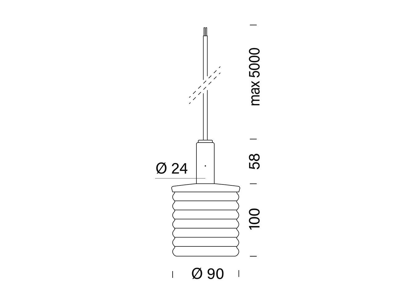 Алюминий и стекло LED открытый подвесной светильник Platek Rippling ARCH-00057492 - Вид №2