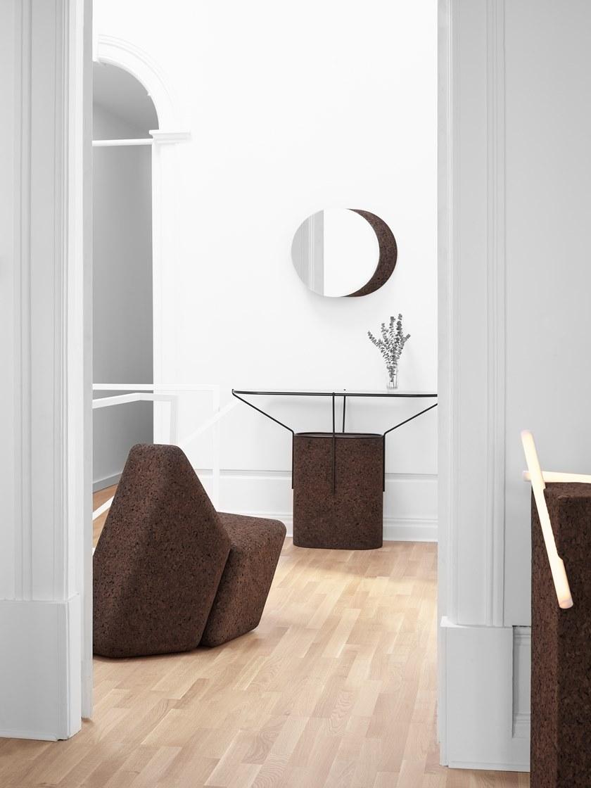 BlackCork Овальная консоль из пробки и стекла Frame sun-id-1490732 - Вид №3