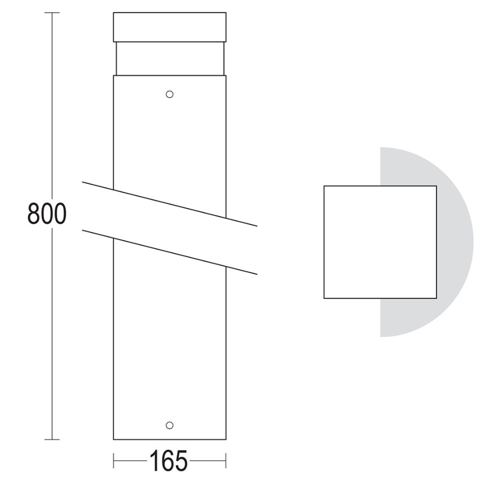 MaxiQuadro 800 Ghidini Quadro .05 Темно-Cерый (Матовый) - Вид №1