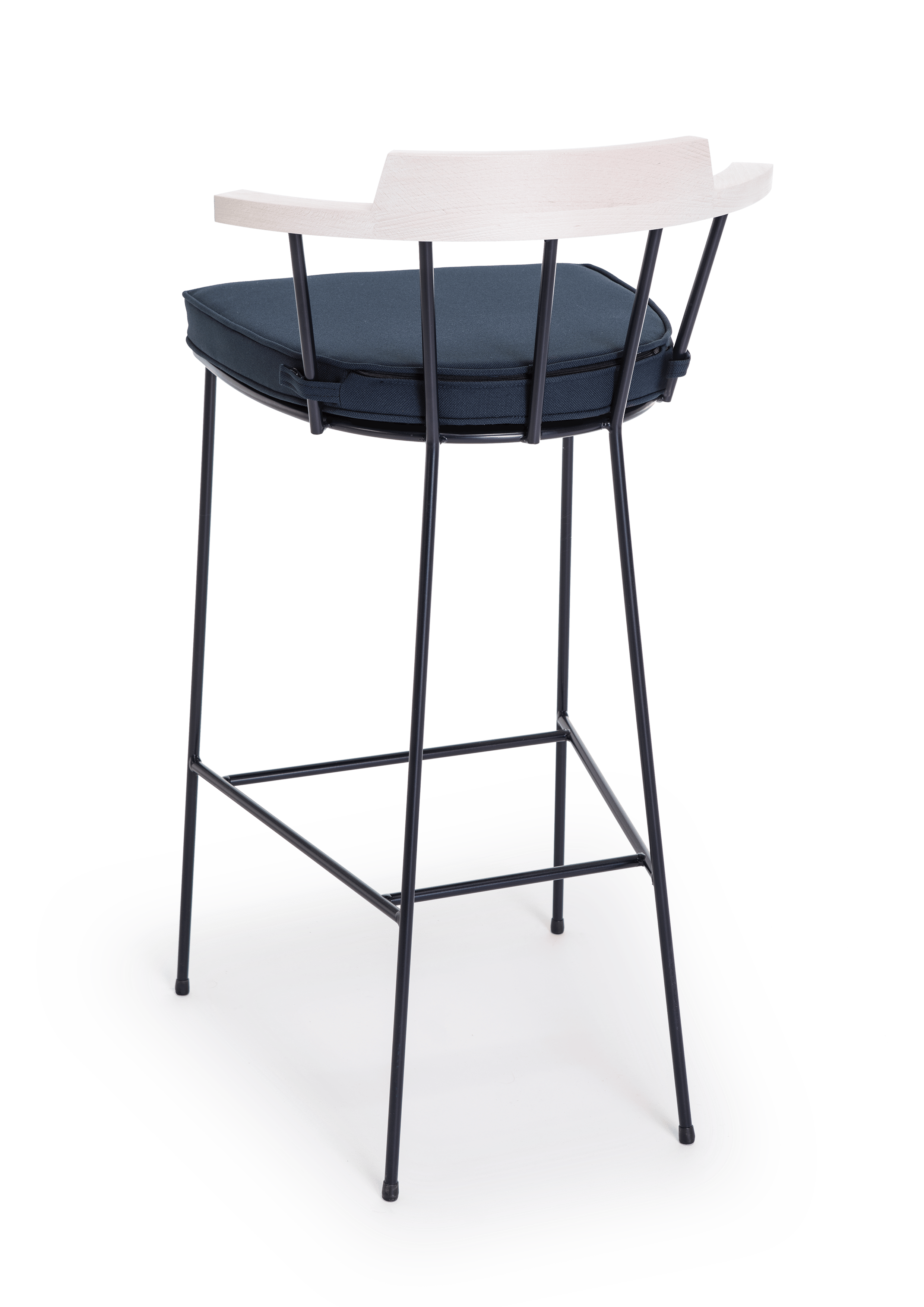 Высокий стул из стали с порошковым покрытием Vergés Mim ARCH-00007063