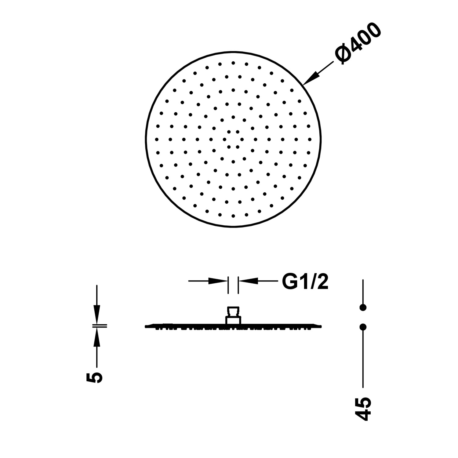 Насадка для душа-134315015 TRES Showers - Вид №1
