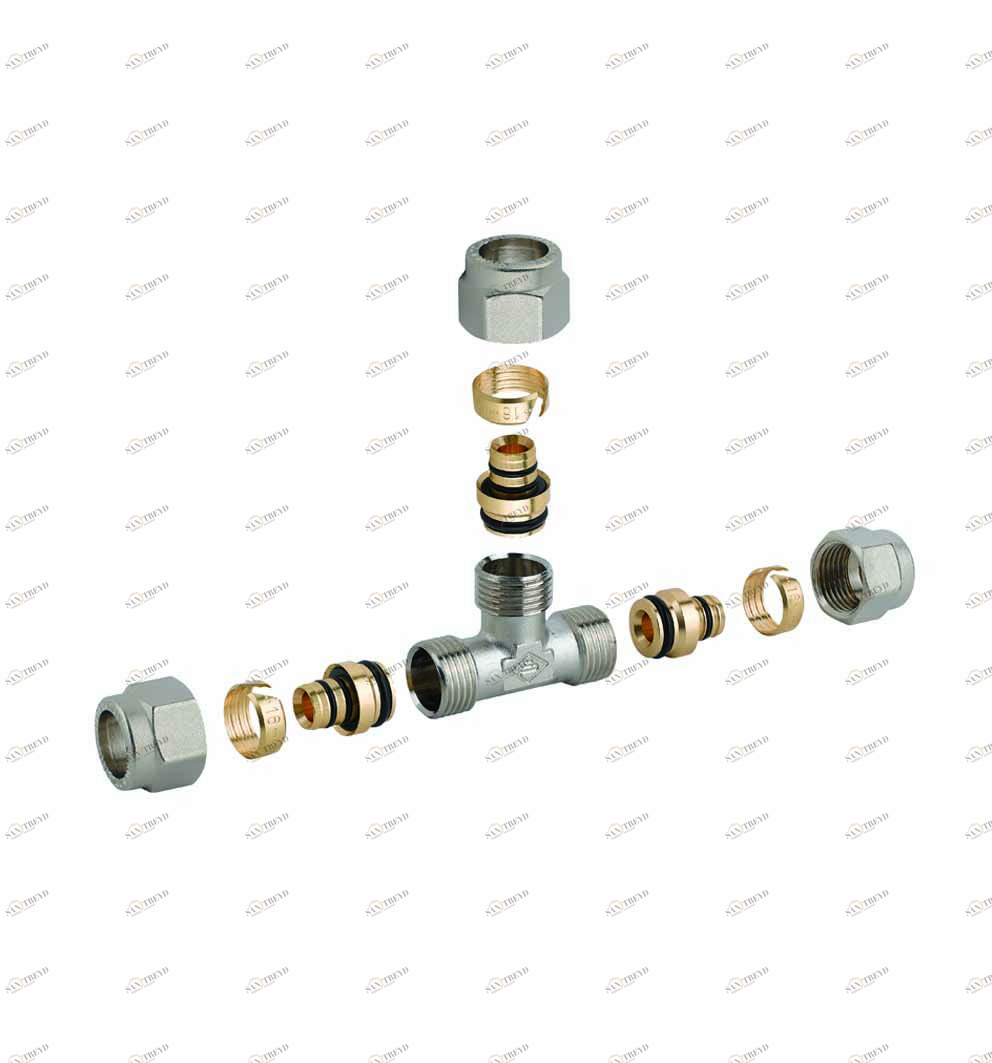 Carlo Poletti R46512Q Коленчатый фитинг 90° с внутренней резьбой для труб многослойных 