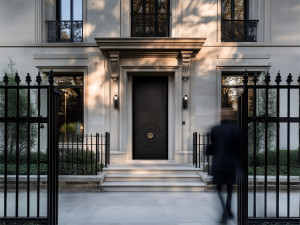 Алюминиевая дверца с порошковым покрытием