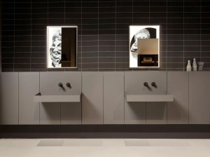 Модульный подвесной умывальник со встроенным умывальником