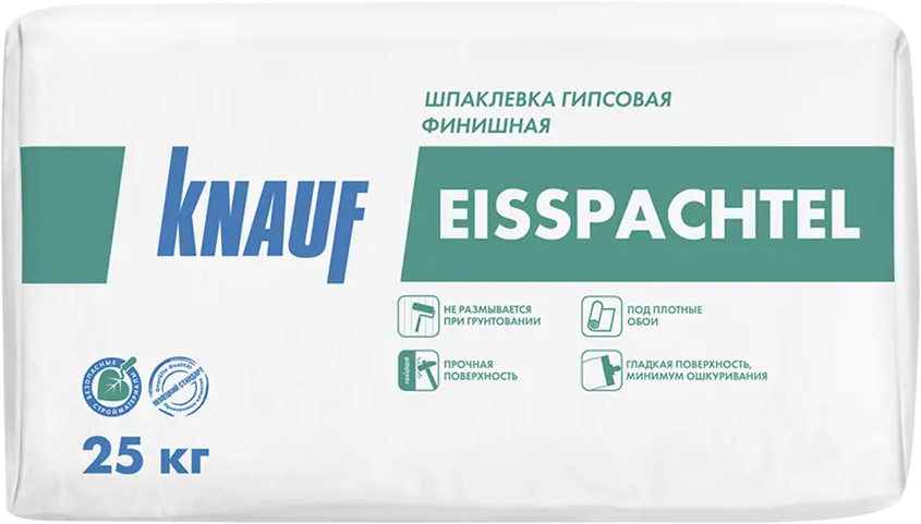 KNAUF Айсшпахтель - финишная гипсовая шпаклевка для идеально гладких стен 25 кг 81975392