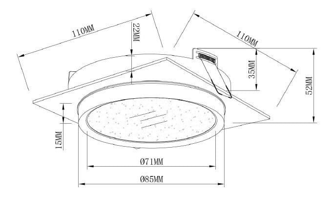 Круглый светодиодный светильник Maytoni HOOP ARCH-00058081 - Вид №4