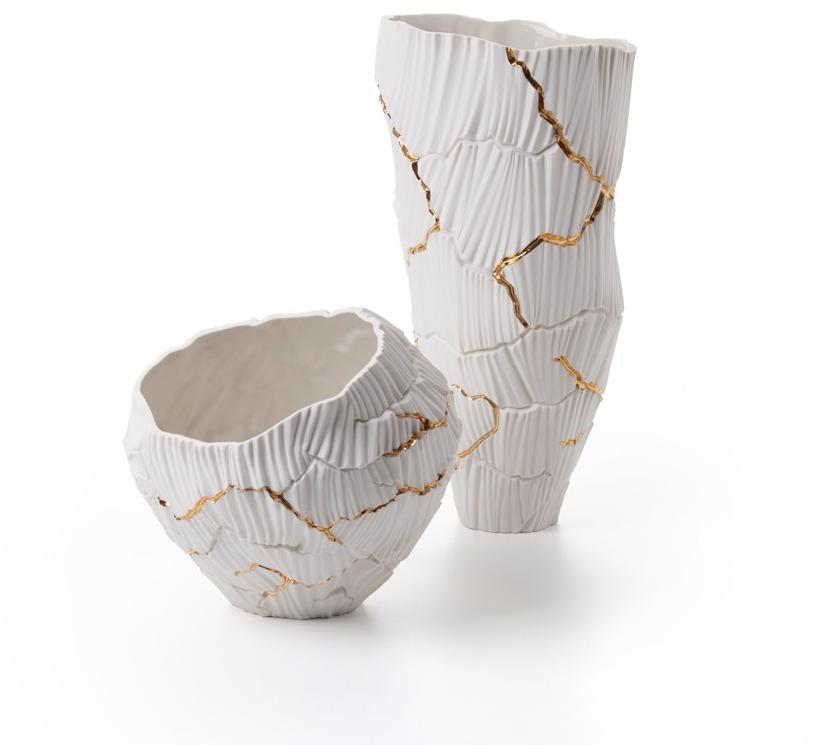 Fos Ceramiche Ваза из фарфора и золота Anemos sun-id-1513353 - Вид №3