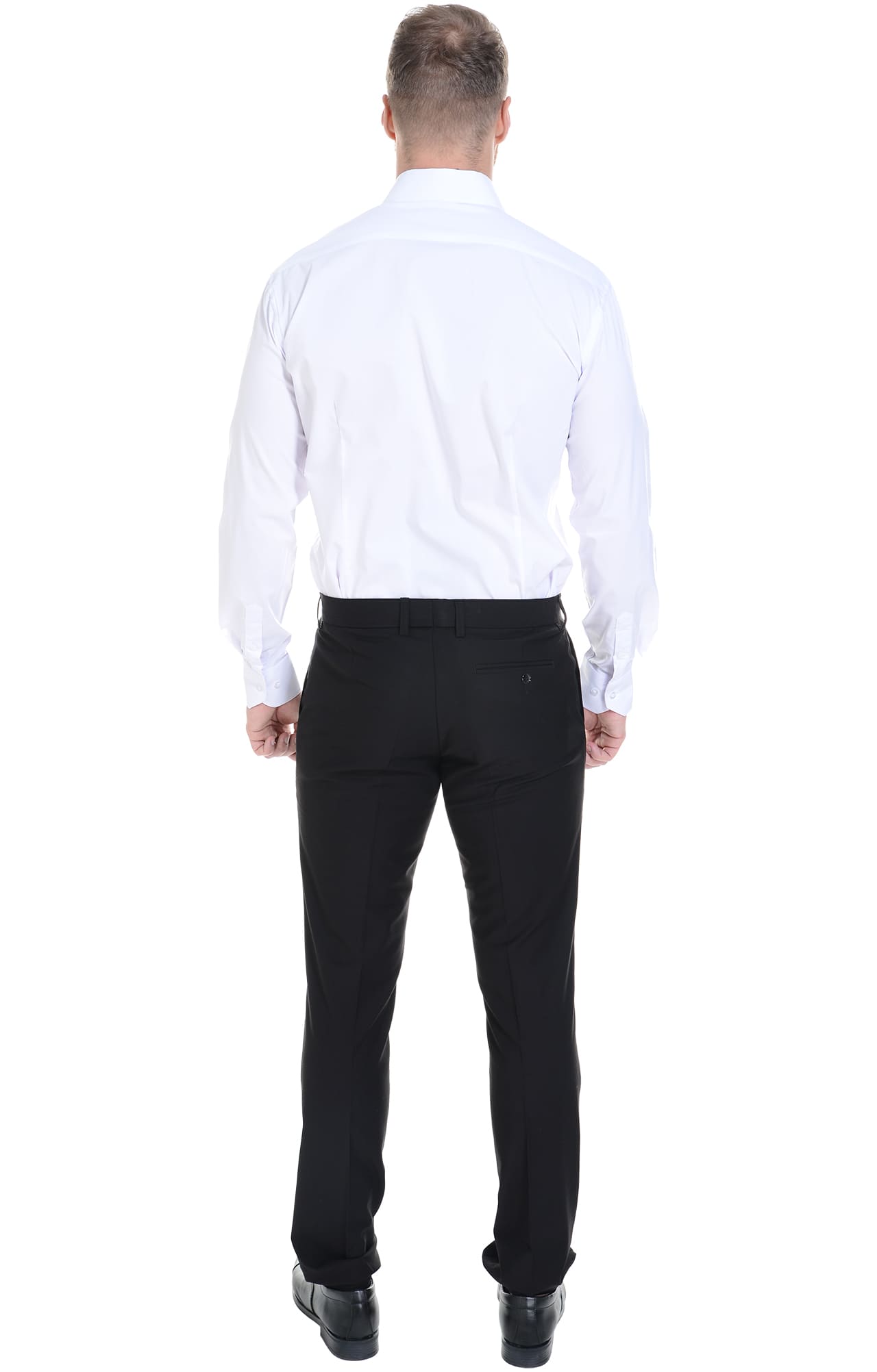 62467 Рубашка мужская  white El-Risto  Корпоративная одежда  размер 42/176-182  - Вид №8