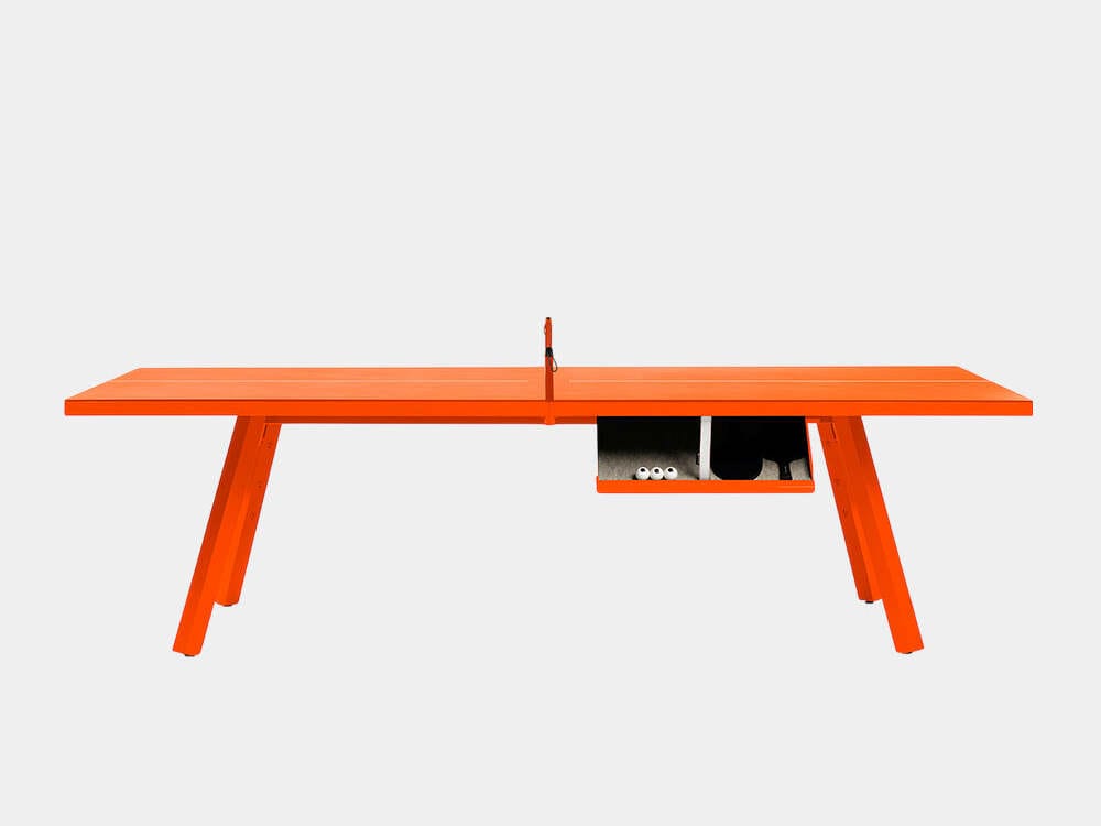 Одноцветный крытый прямоугольный стол для пинг-понга RS Barcelona YOU AND ME ARCH-00086608 - Вид №98