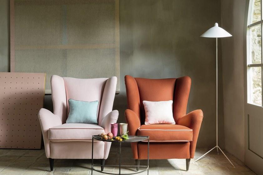 Élitis Однотонная моющаяся шерстяная ткань Flanelle sun-id-1390918 - Вид №1