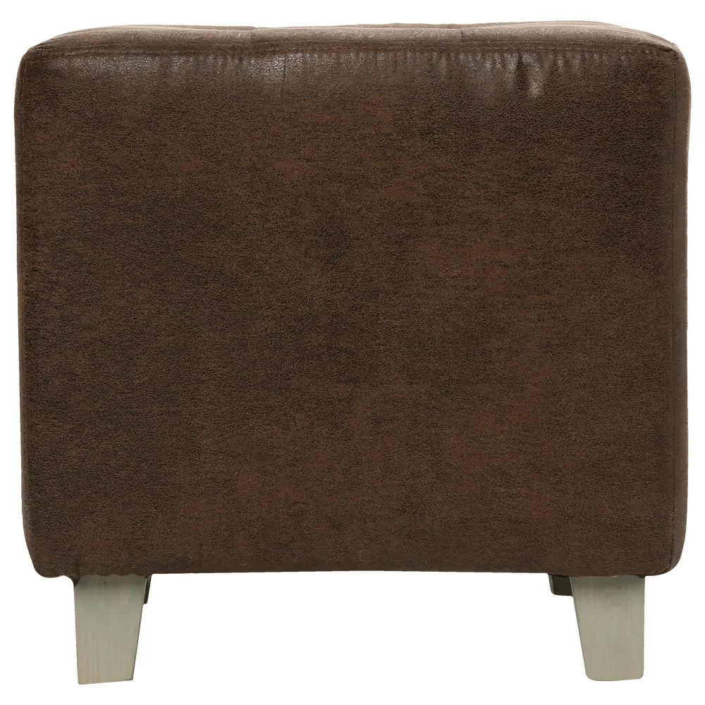 Табурет мягкий Atmosphera 121360I 35x35x33.5 см цвет темно-коричневый STLM-2101622 - Вид №1