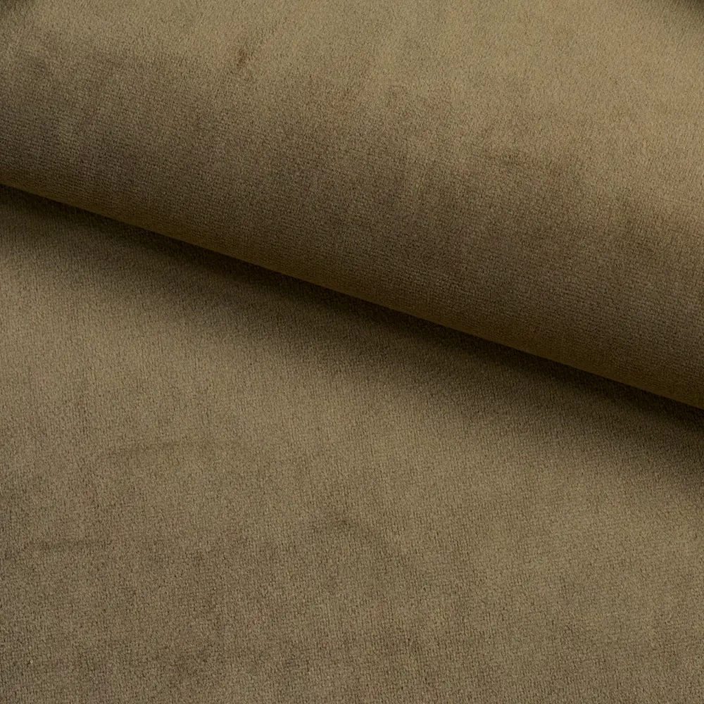 Ткань 1 м/п бархат 300 см цвет горчично-оливковый GARDEN STLM-2103973 - Вид №2