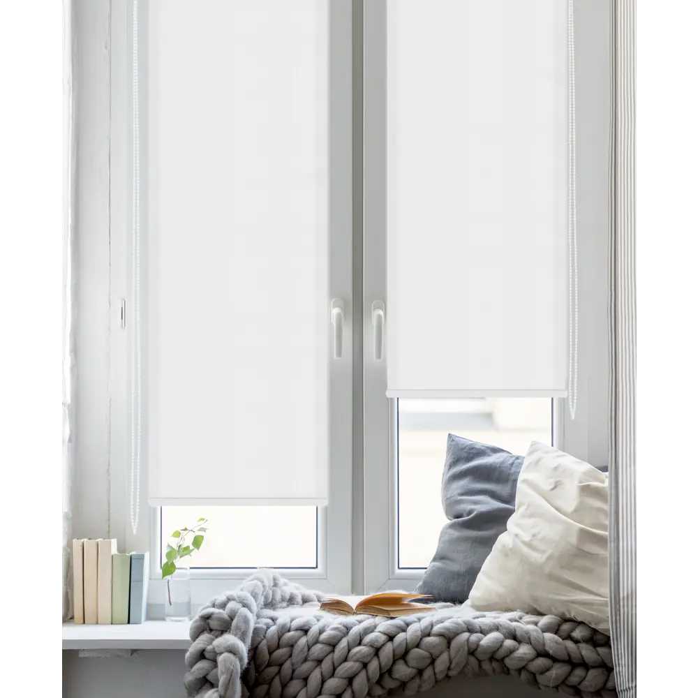 Штора рулонная Inspire Шантунг 40x160 см белая STLM-2051487 - Вид №5