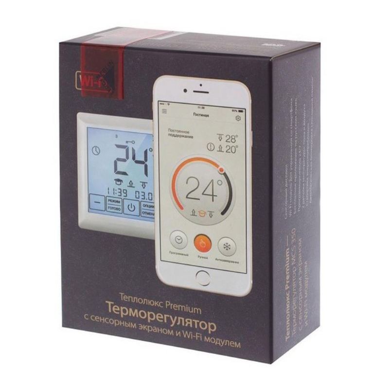 Хронотермостат Теплолюкс ССТ MCS 350 сенсорный + WiFi недельный белый 4305651322000008 - Вид №1