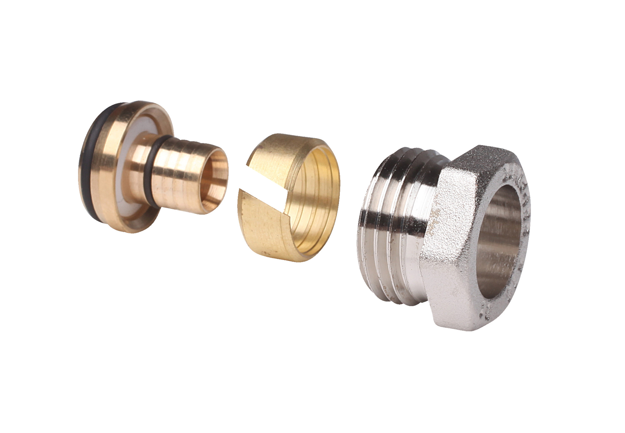 Danfoss Фитинги для металлопластиковых труб (Alupex) Уплотн. фитинги AluPEX 14x2 G3/4'' вн 013G4184  - Вид №1