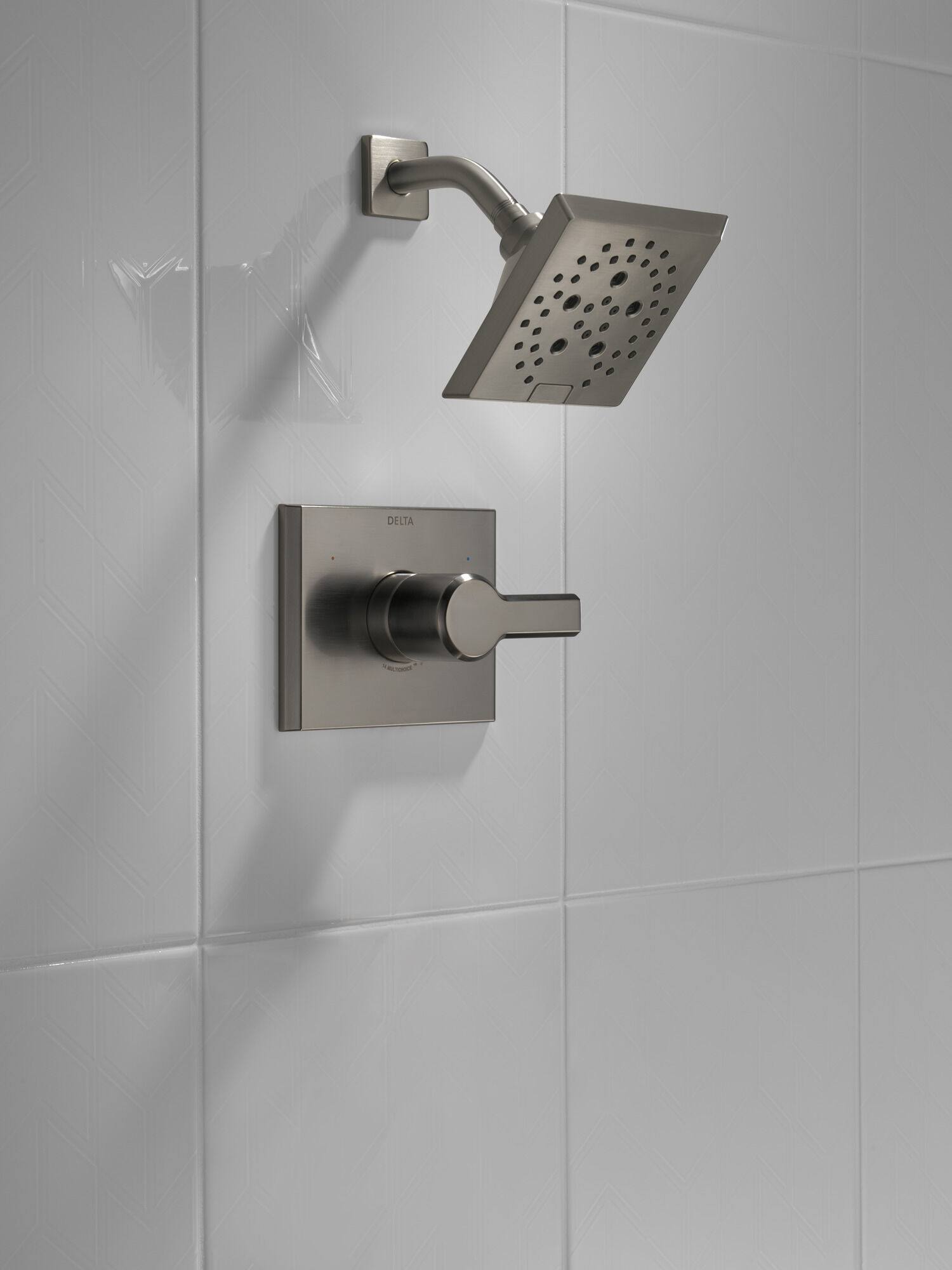 T14299-KS Накладка для душа Monitor® 14 серии H2Okinetic® Delta Faucet Pivotal Черный нержавеющий  - Вид №8